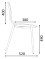 Lot de 6 Chaises de Réunion CHIARA Tapissé Piètement Métal