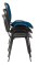 Lot de 4 Chaises de Réunion ou pour Visiteurs ISO Dossier Tapissé