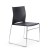 Lot de 4 Chaises LINE piétement luge chromé