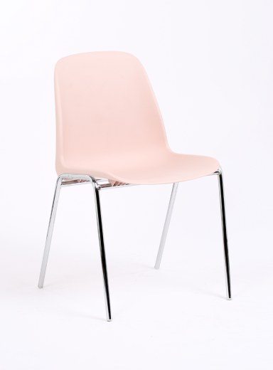 Lot de 4 Chaises en polypropylène CHARLENE pastel