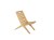 Ensemble de 2 Chaises Pliantes Basses en Teck Massif EXTER