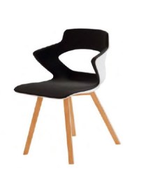Lot de 2 Fauteuils YUMI 4 Pieds Bois