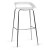 Lot de 2 Tabourets Hauts 4 pieds Acier Chromé