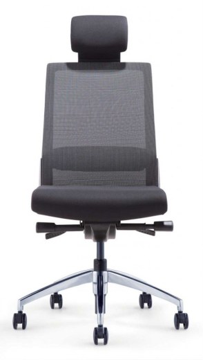 Siège Opérateur Créa Premium Noir Alu Poli