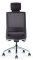Siège Opérateur Créa Premium Noir Alu Poli