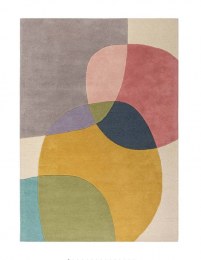 Tapis Pure Laine CROISIC Multicolore