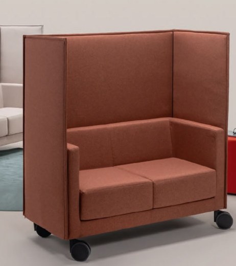 Canapé Acoustique 2 Places CRUISE SCREEN sur roulettes