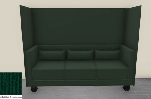 Canapé Acoustique 3 Places CRUISE SCREEN sur roulettes