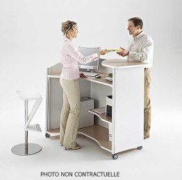 Comptoir d'Accueil Debout Satellix à Droite