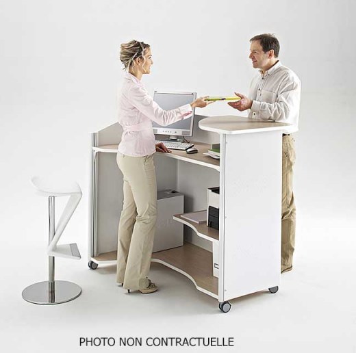 Comptoir d'Accueil Debout Satellix à Droite