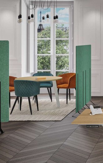 Ensemble de 2 Cloisons Acoustiques Hauteur 148 cm