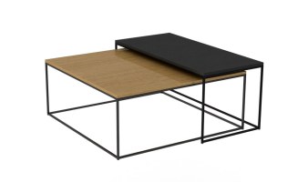 Ensemble de 2 Tables Basses KUUBIK 82 et 90