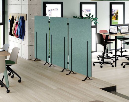 Ensemble de 3 Cloisons Acoustiques Hauteur 148 cm