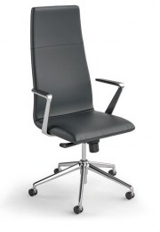 Fauteuil de Direction Haut Dossier EXECUTIVE Similicuir Noir