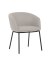 Lot de 2 Fauteuils ARENA Tapissé 4 Pieds Métal