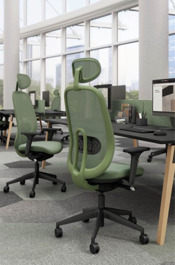 Fauteuil de Bureau OLIVE avec Têtière 5 coloris