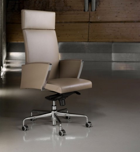 Fauteuil de Direction basculant VIVA accoudoirs pleins revêtus