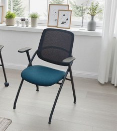 Lot de 4 Fauteuils ELYTRE Pliants Dossier Résille