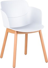Lot de 2 Fauteuils LOOP pieds bois