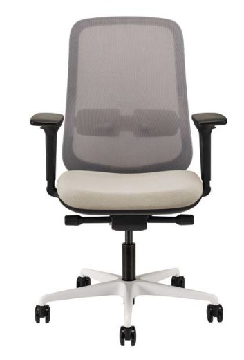 Lot de 2 Fauteuils de Bureau RW268 Dossier Résille Grise