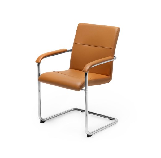 Ensemble de 2 Fauteuils Visiteur ou de Réunion LEVANTE Pied Luge