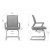 Lot de 2 Fauteuils visiteur ou de réunion HORUS