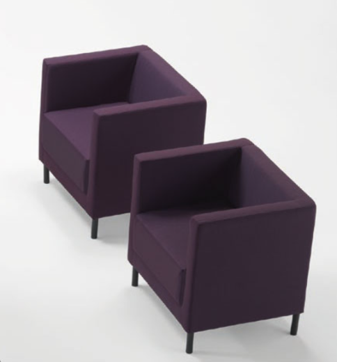 Ensemble de 2 Fauteuils CRUISE Pieds Ronds