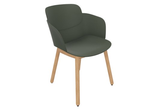 Lot de 2 Fauteuils LOOP pieds bois