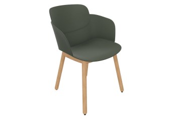 Lot de 2 Fauteuils LOOP pieds bois