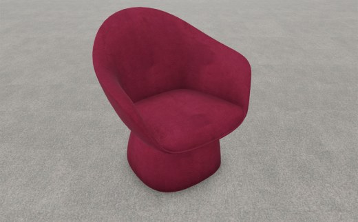 Ensemble de 2 Chauffeuses Velours WELL-COME Base Rembourrée