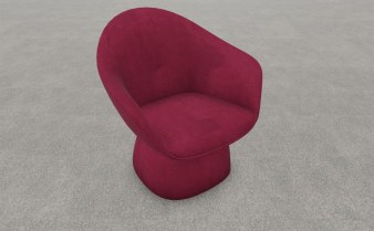 Ensemble de 2 Chauffeuses Velours WELL-COME Base Rembourrée