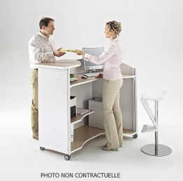 Comptoir d'Accueil Debout Satellix à Gauche