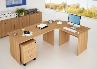 Bureau ILLICO avec Angle, Retour et Caisson