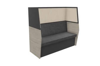 Banquette Acoustique 3 Places In Team Gris
