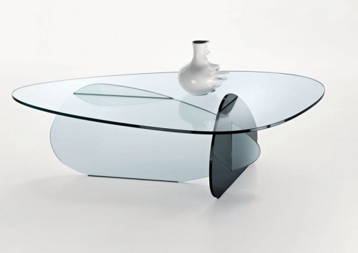 Table Basse Design KAT Verre Extra Clair