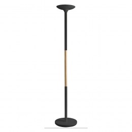 Lampadaire Hêtre et Blanc ou Noir Win avec Variateur