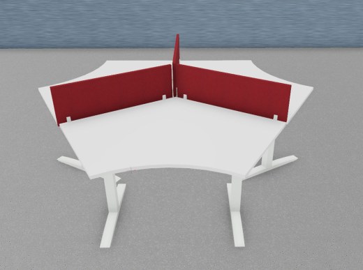 Marguerite 3 Postes MUTUP avec Panneaux écrans tissu