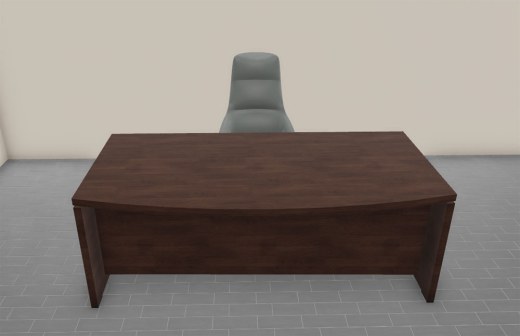 Bureau avec plateau arrondi ODEON 180