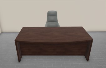 Bureau avec plateau arrondi ODEON 180