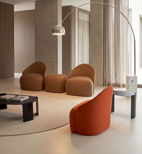 Ensemble de 2 Petits Fauteuils Design NOVA Lounge Simili PLANET