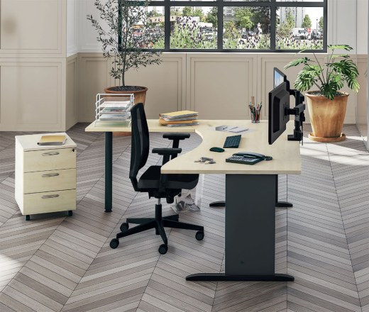 Plan Double Vague DUAL avec Retour et Caisson Mobile 