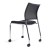 Chaise Biarritz 4 pieds sur roulettes