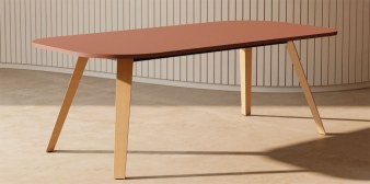 Table ALTITUDE Coins Arrondis Asymétriques Pieds Bois