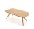 Table basse asymétrique en bois ALO 120 cm