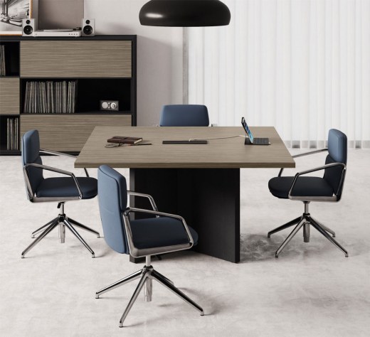 Table de Réunion Carrée ELITE avec Top Access