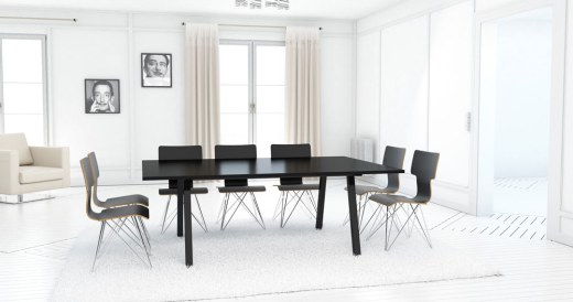 Table de Réunion MIA 200 Piètement Arche Incliné