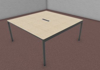 Table de Réunion NUANZA 160 avec Bloc Prise