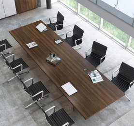 Table de Réunion TAK Bois Vernis Noyer Américain 