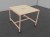 Table Haute Carrée NUANZA sur Roulettes avec Top Access