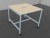 Table Haute Carrée NUANZA sur Roulettes avec Top Access